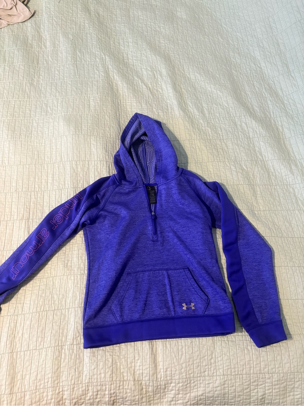 Under Armour Women's Royal Purple Half-Zip Hooded Pullover